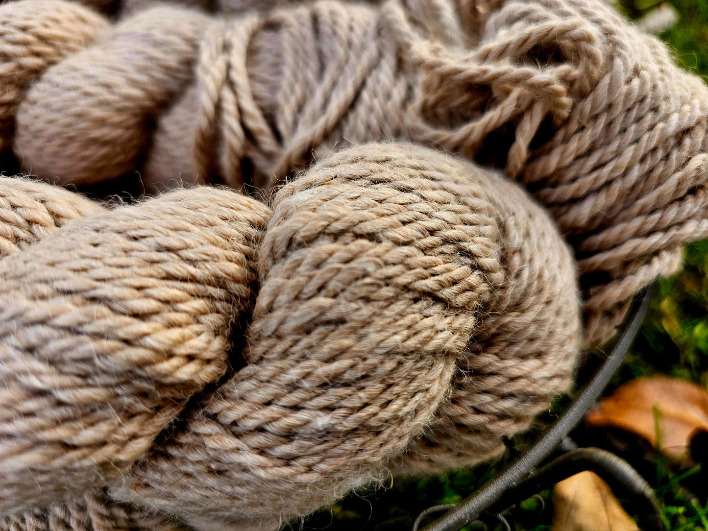 Lisa - Fawn 3ply Worsted Alpaca Yarn
