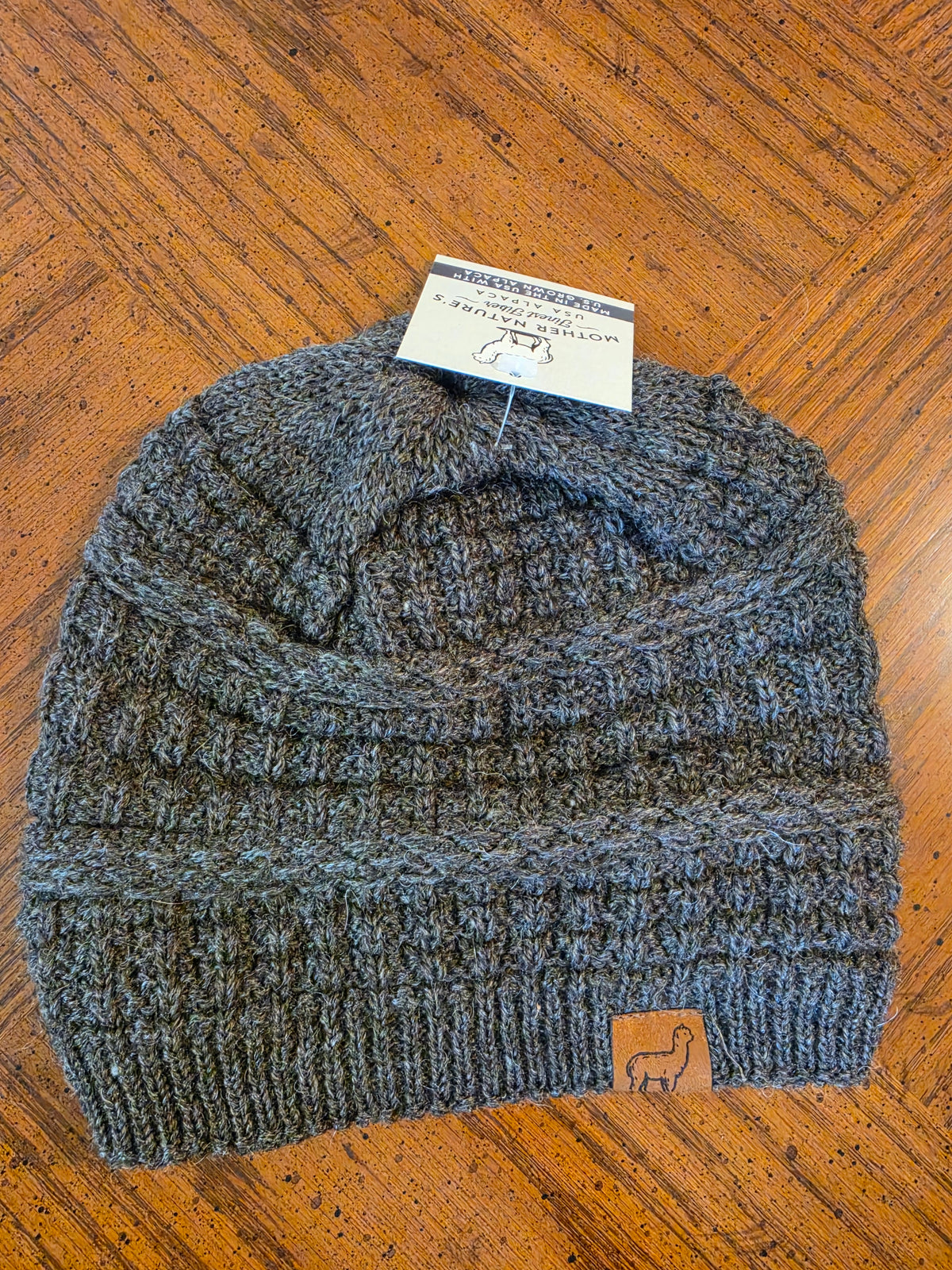 Textured Alpaca Slouch Beanie