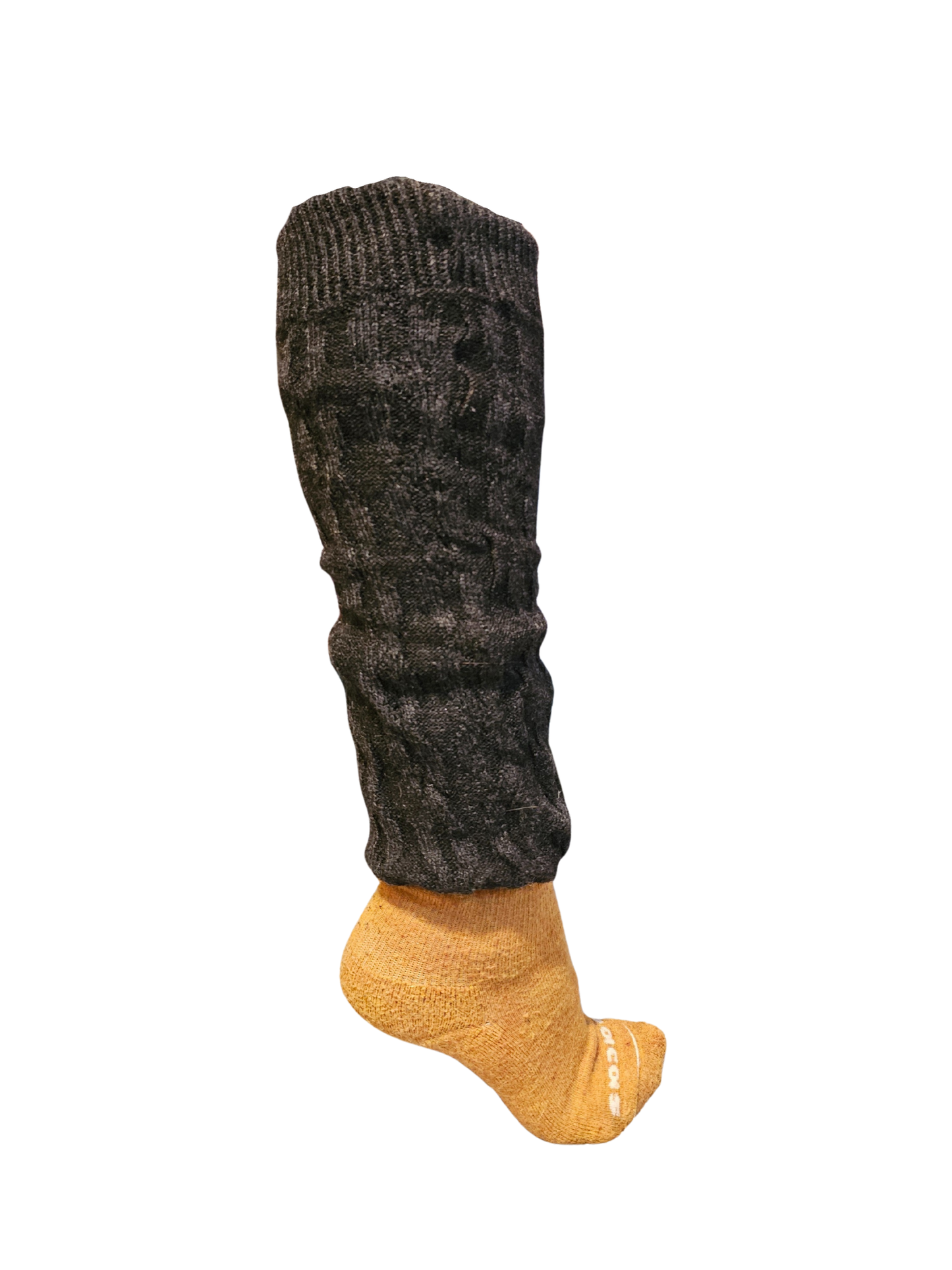Dark Gray Alpaca Leg Warmers