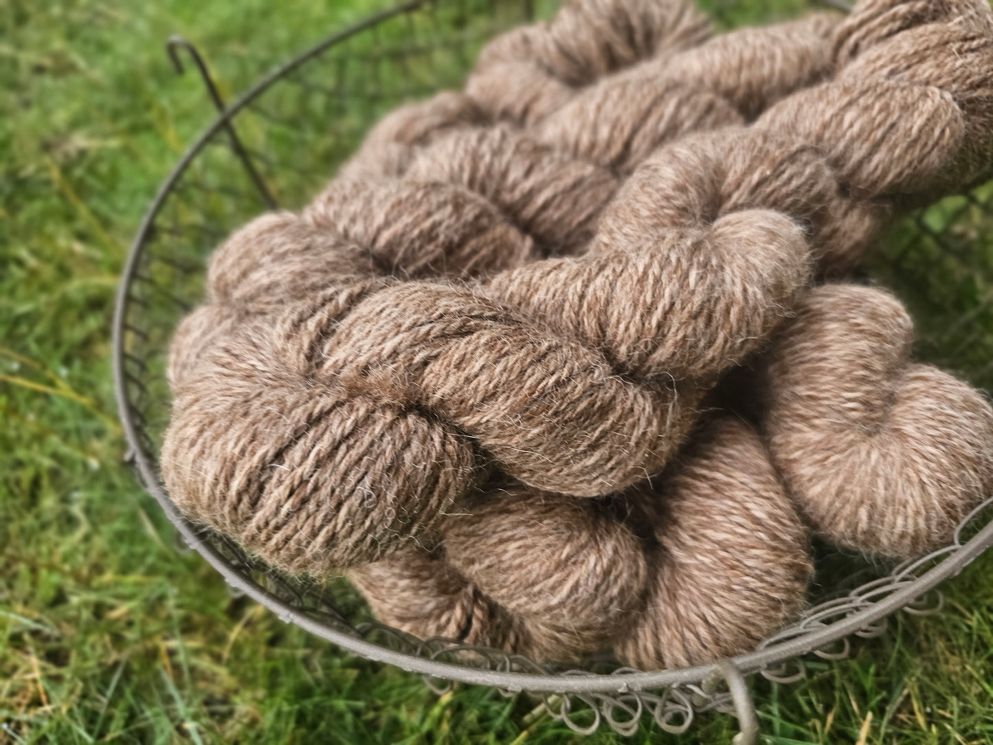 Tweed 100% Alpaca Yarn from Luna, Sonny & Lisa - Bulky Brown/Fawn