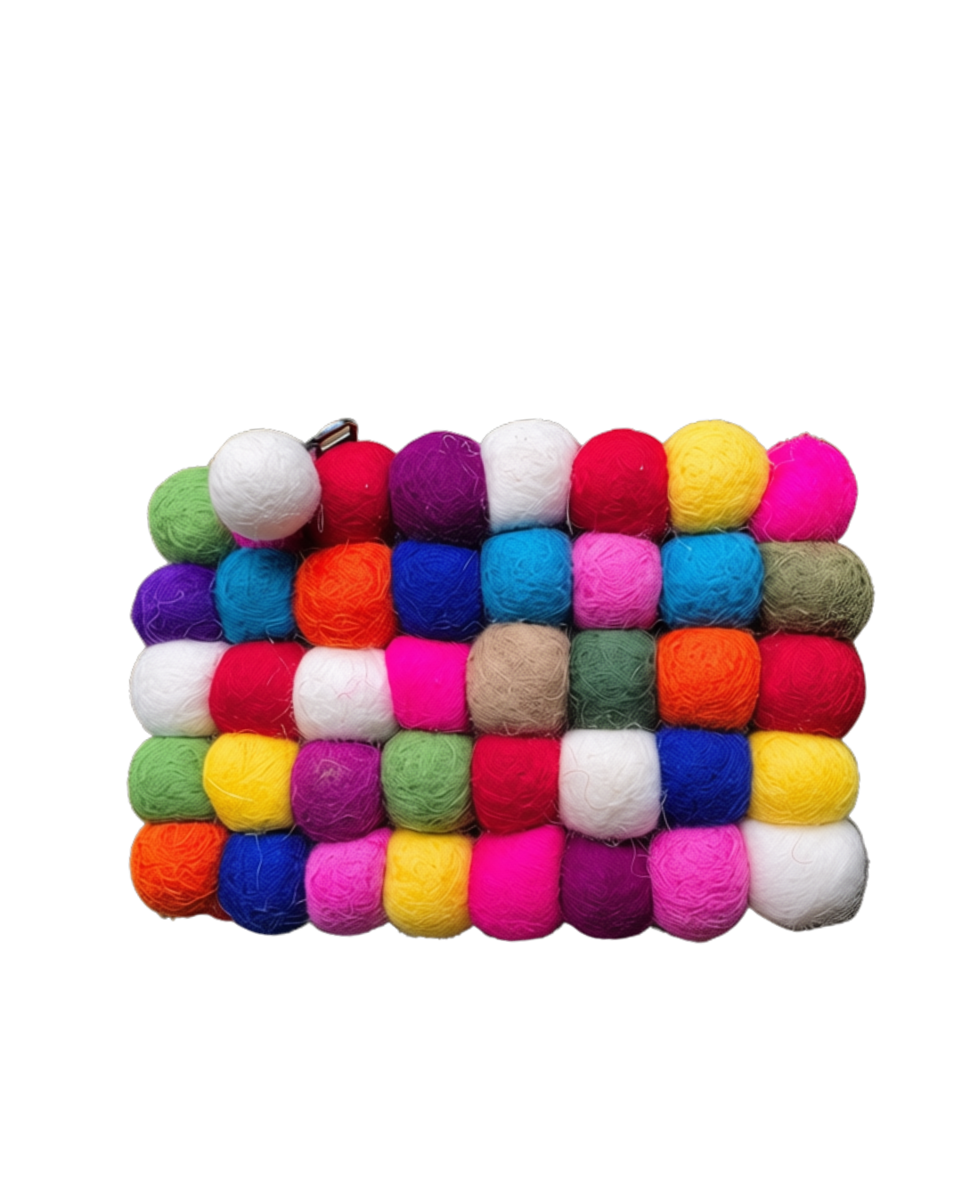 Needlefelted Ball clutch/ Coin purse