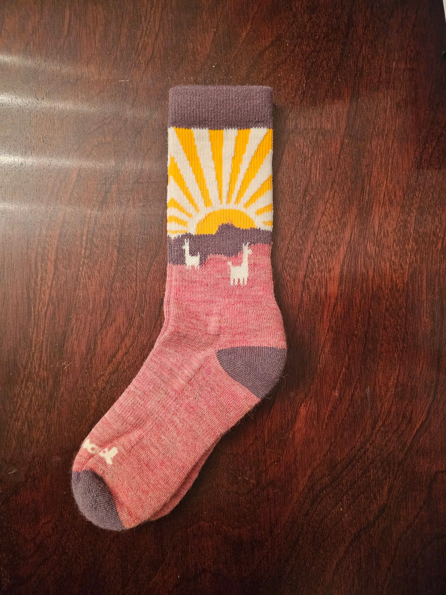 Women's Pacas Crew Socks Sunburst Landscape