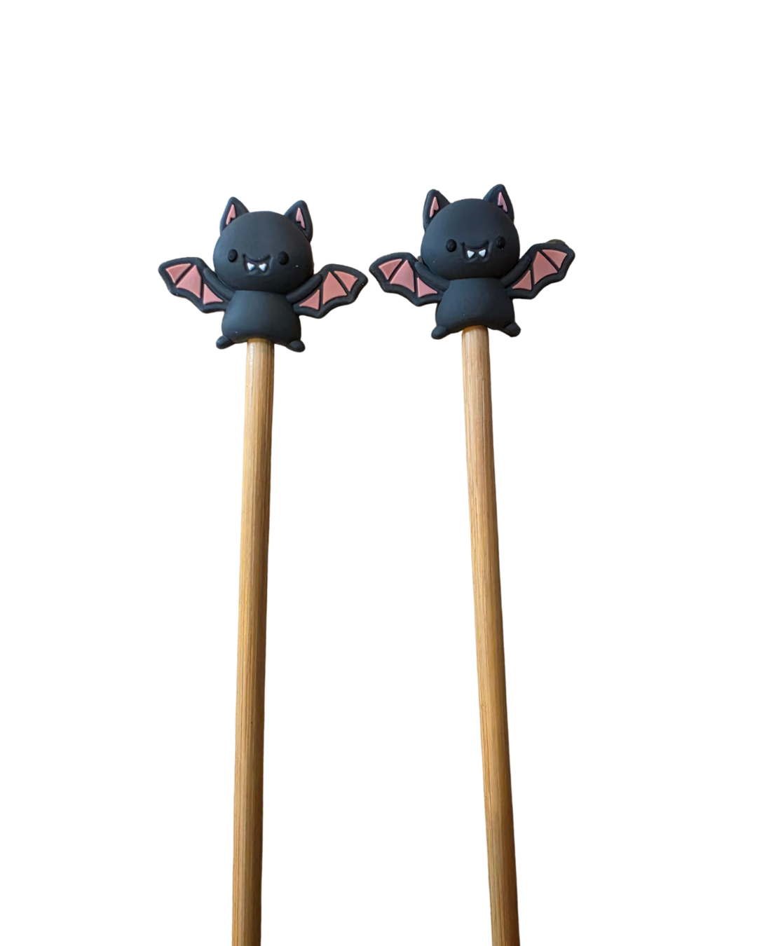 Bat Knitting Needle Keepers