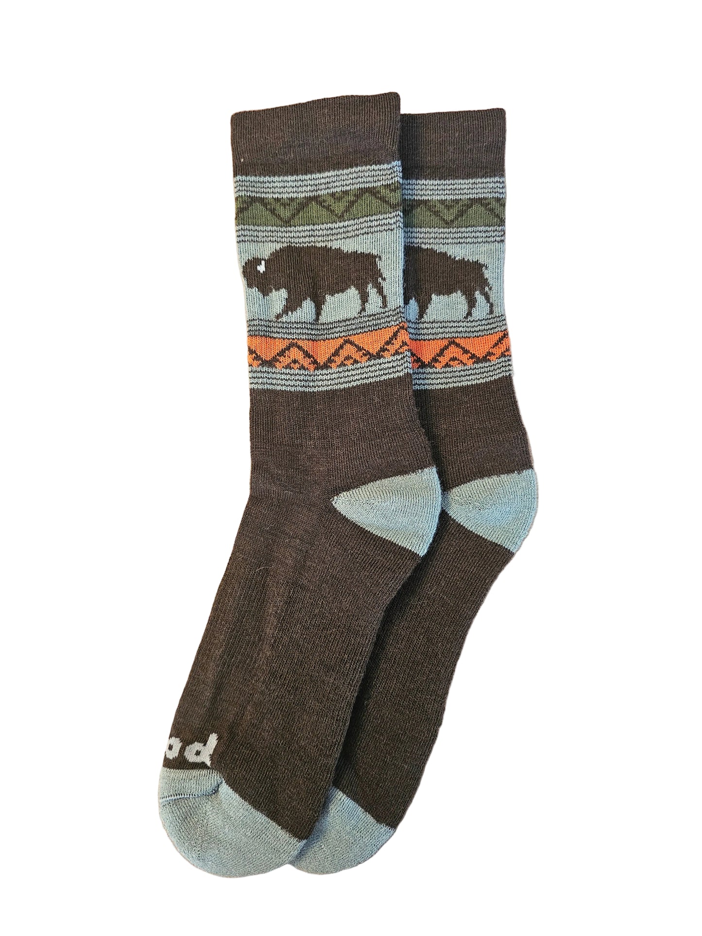 Men's Pacas Crew Socks Bison