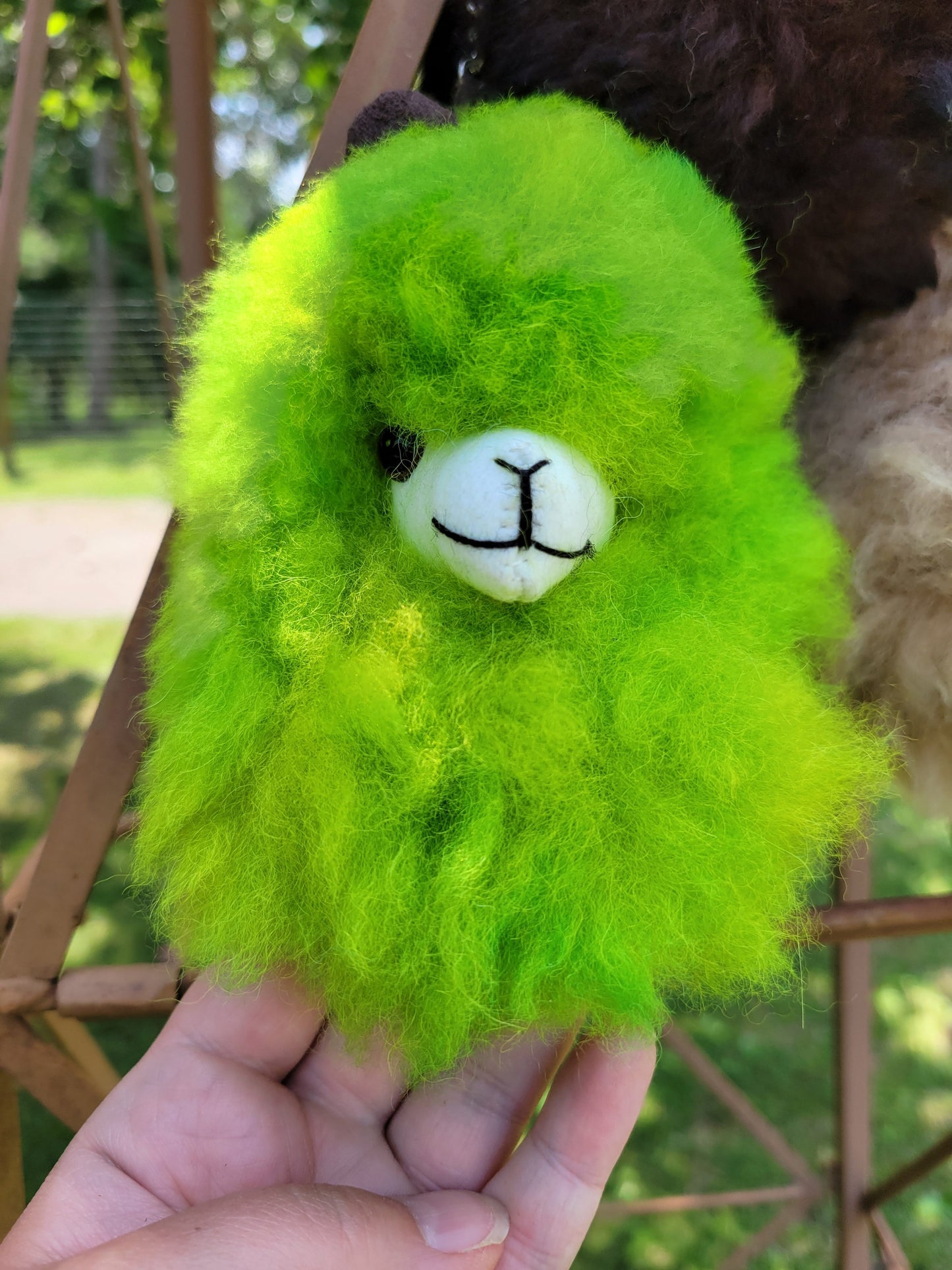 Fluffy Alpaca Keychain