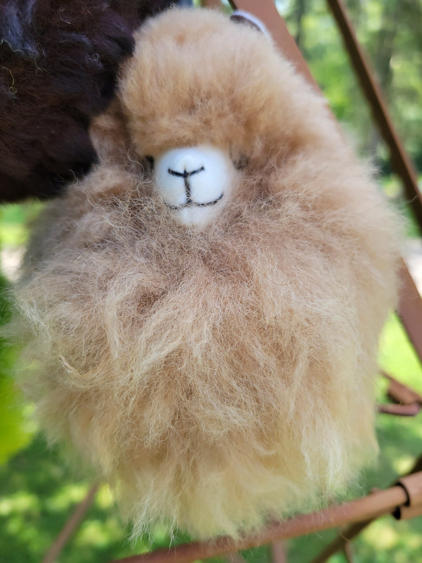 Fluffy Alpaca Keychain