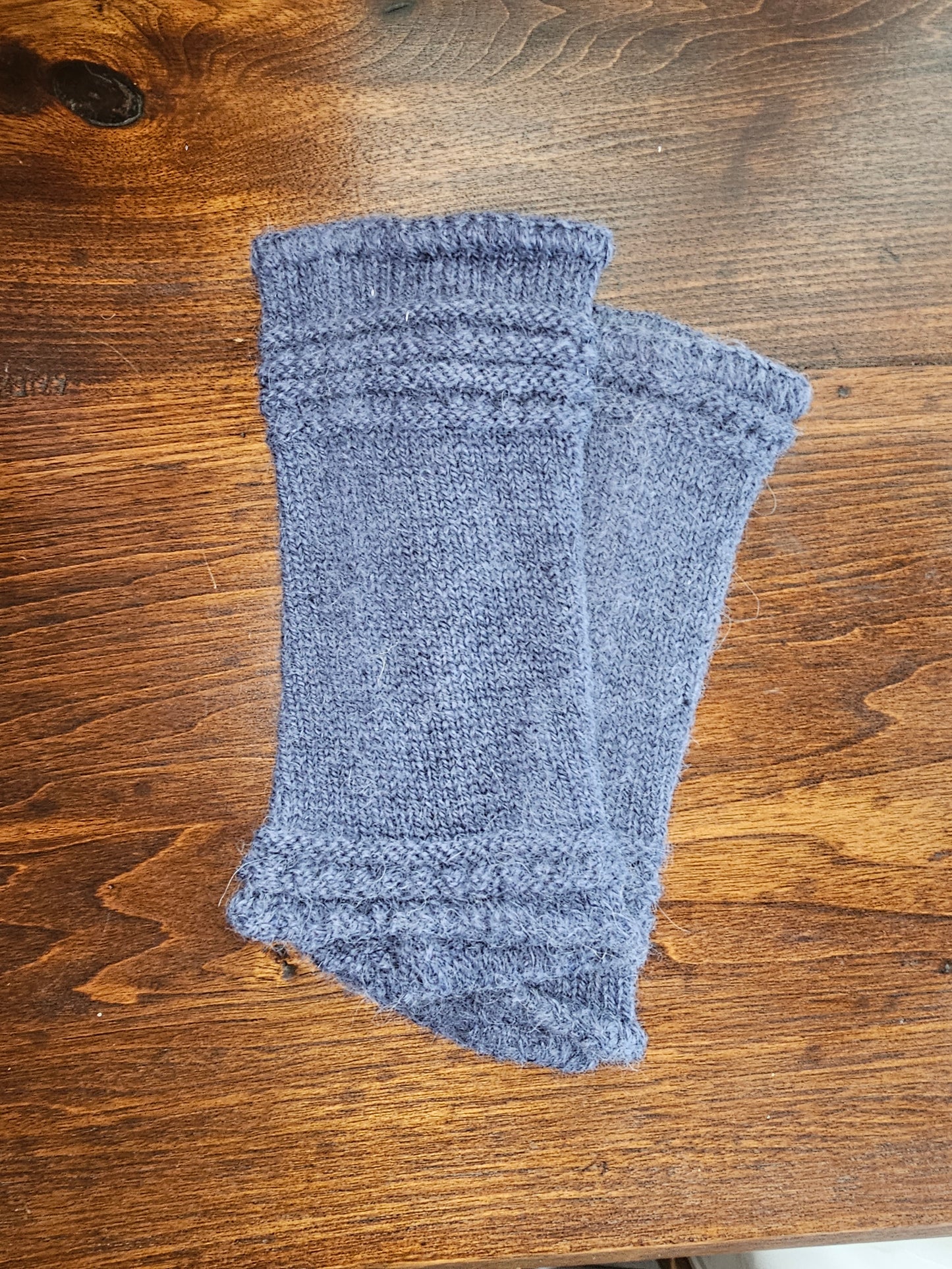 Alpaca Knit Eyelet Wrist Warmers