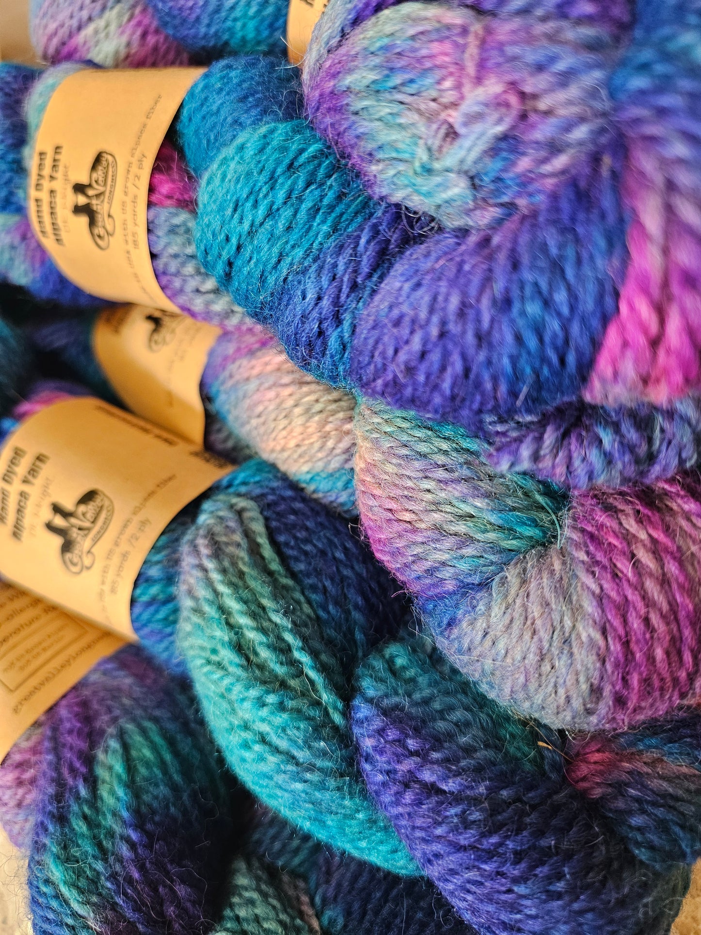 DK "Fairy Dust" Hand Dyed Alpaca Yarn