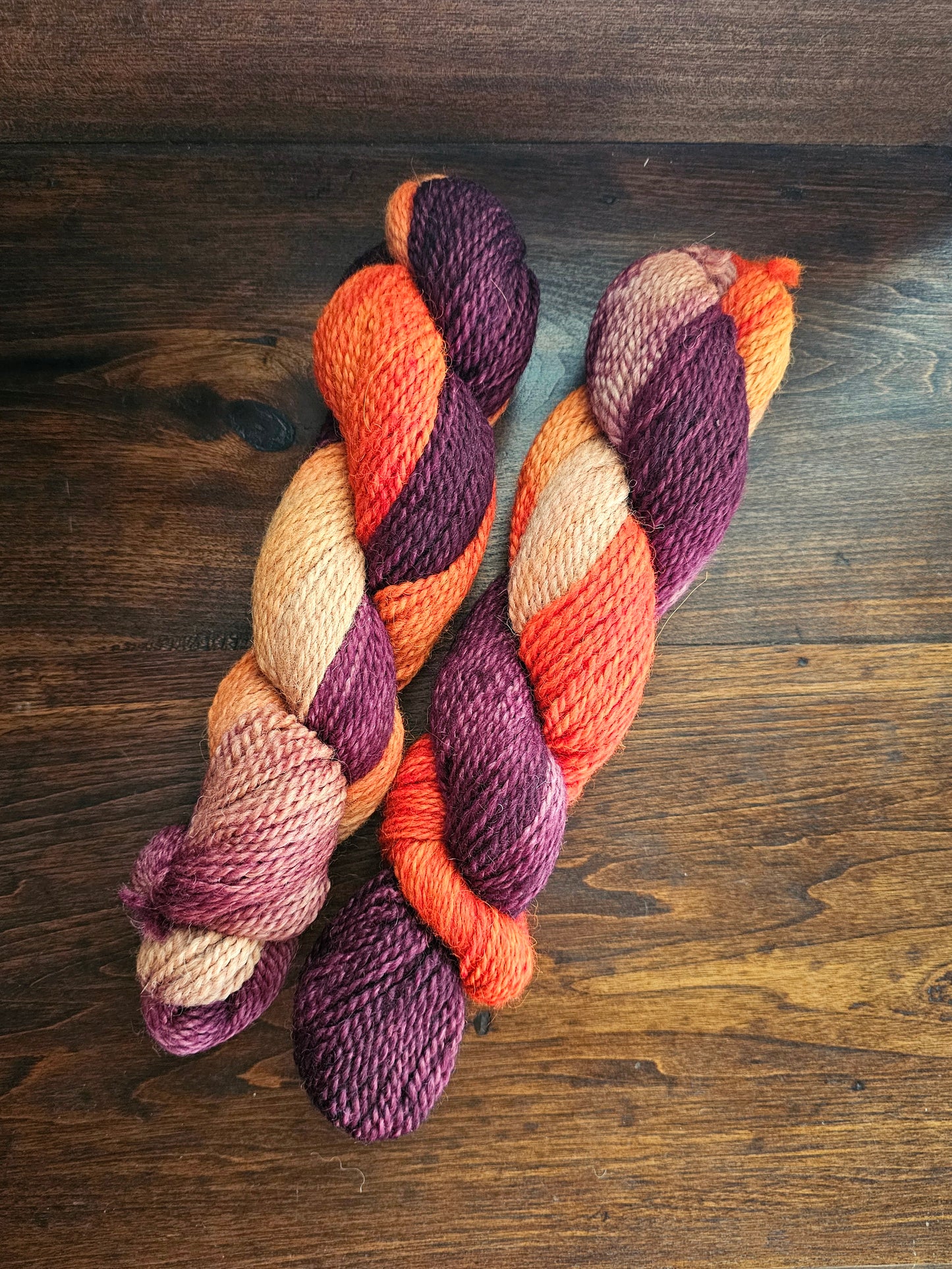 DK "Harvest Moon" Hand Dyed Alpaca Yarn