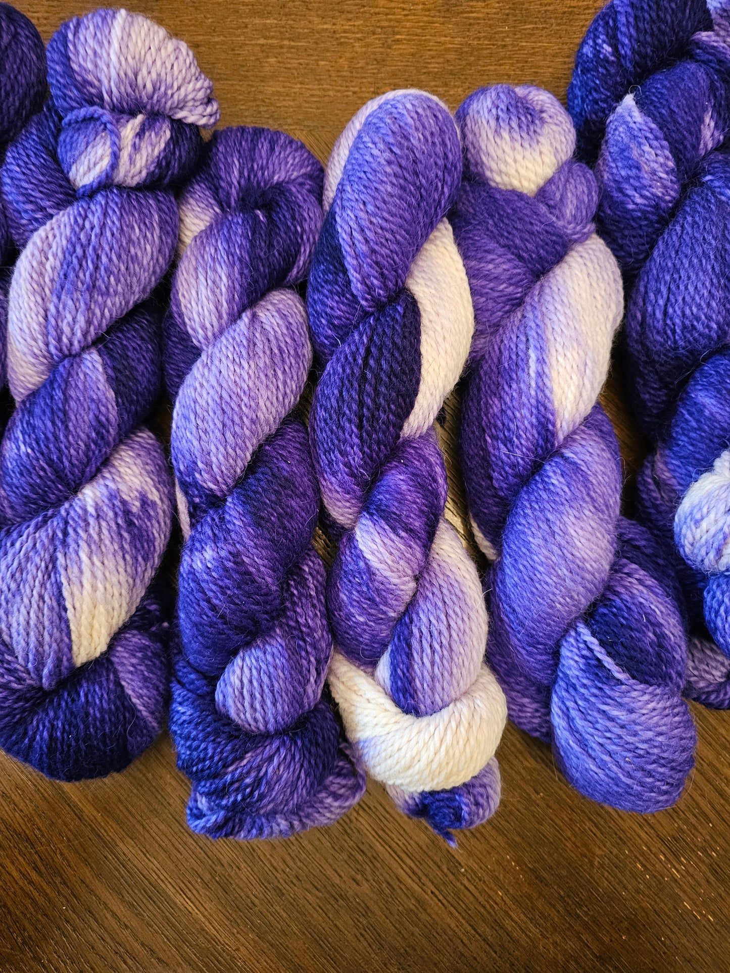 DK "Purple Berry" Hand Dyed Alpaca Yarn