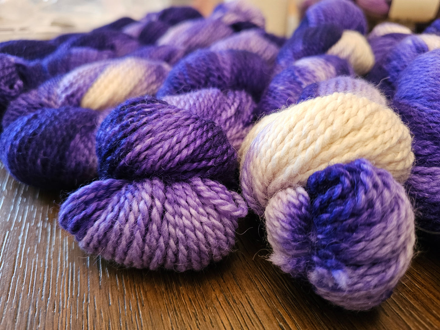 DK "Purple Berry" Hand Dyed Alpaca Yarn