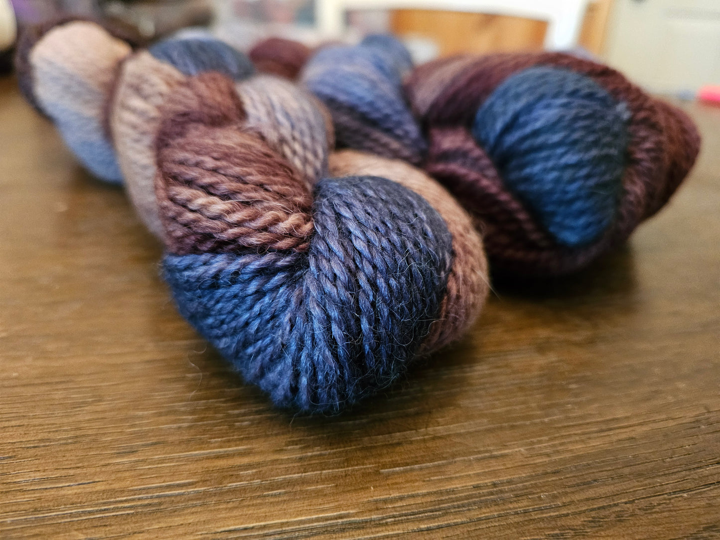 DK "Whispering Wind" Hand Dyed Alpaca Yarn