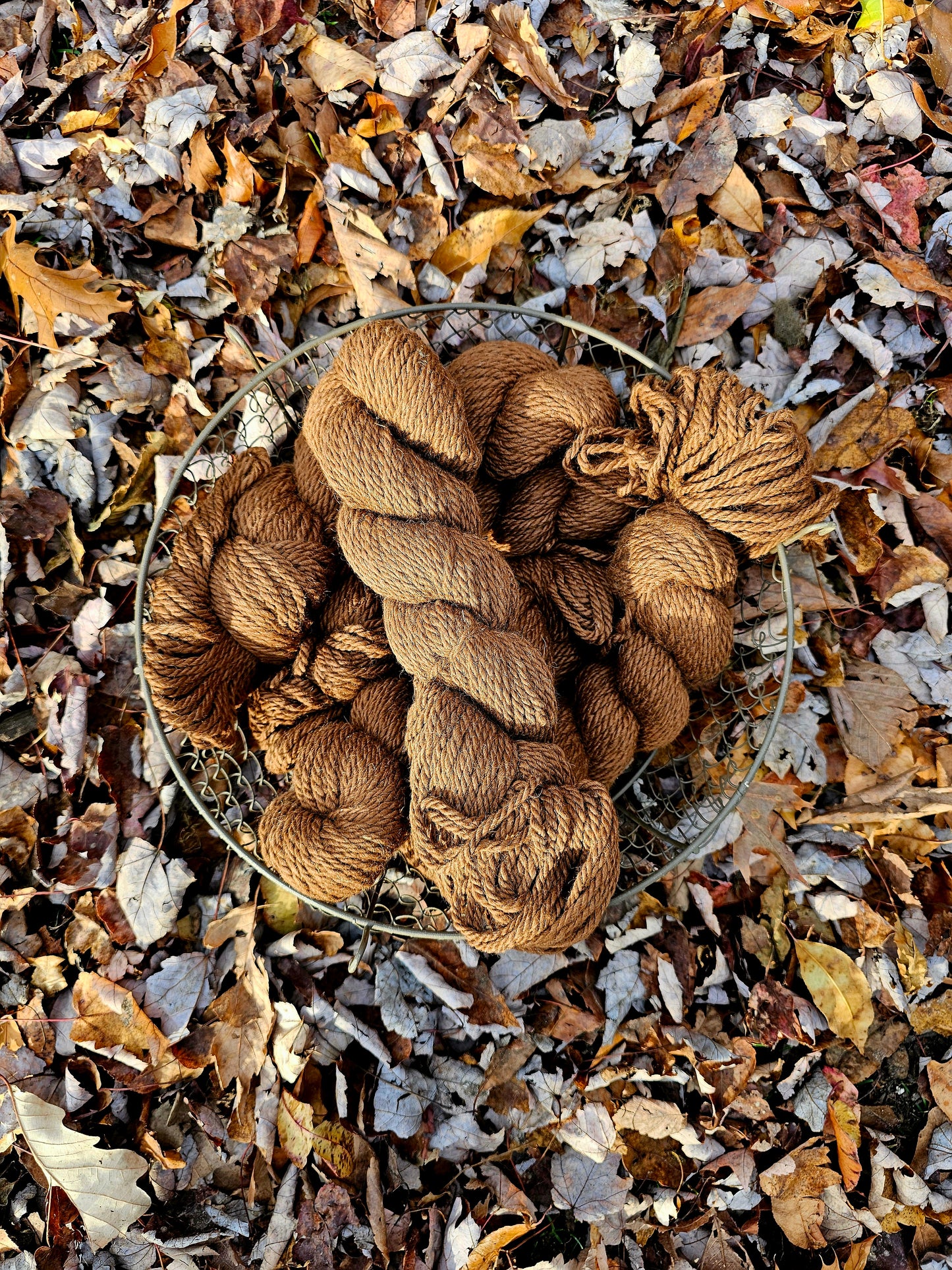 Luna - Bulky Brown Alpaca Yarn