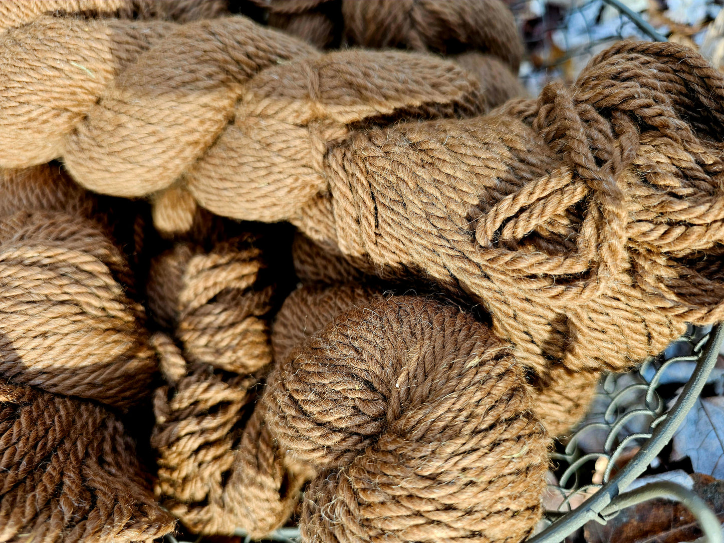 Luna - Bulky Brown Alpaca Yarn