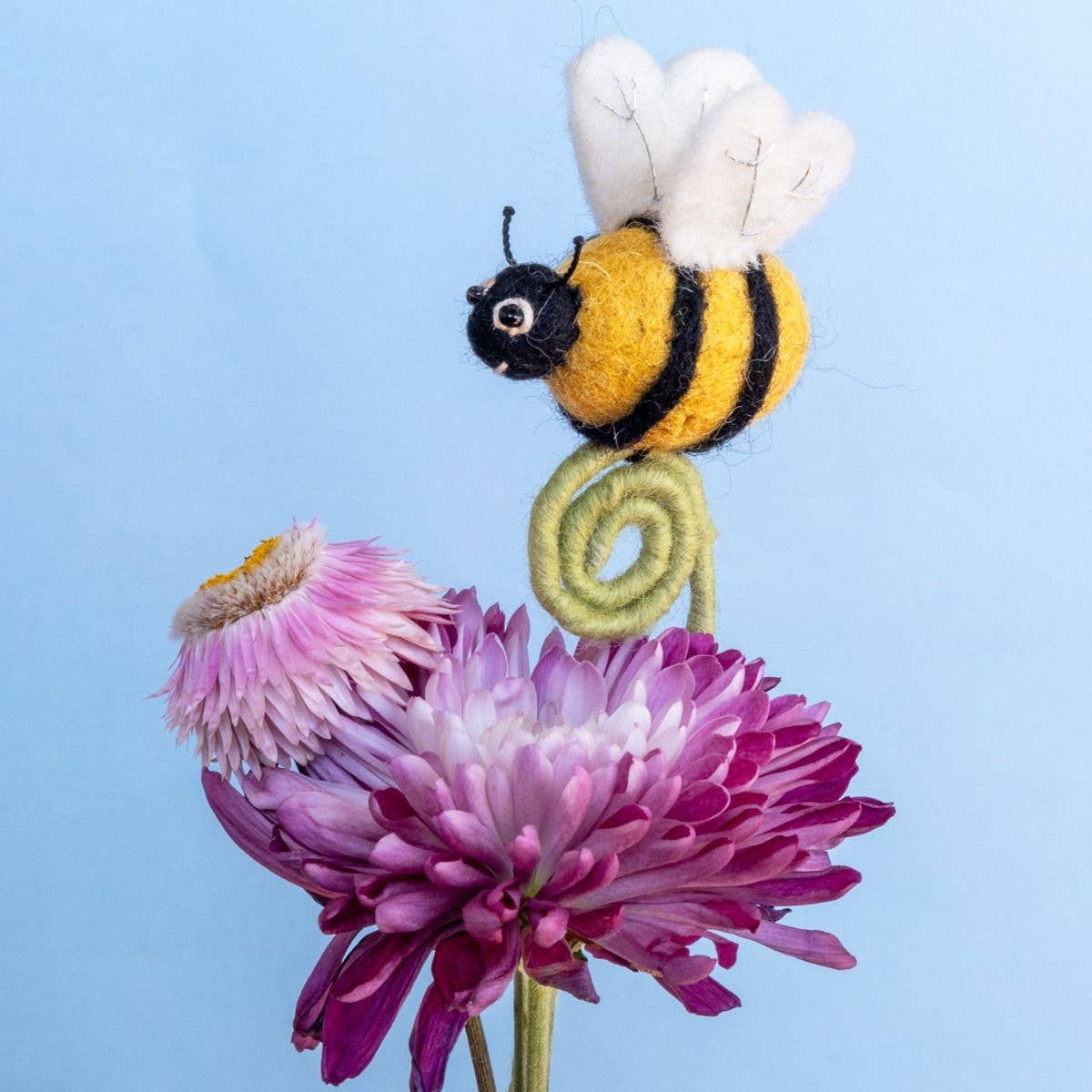 Honey Bee Needlefelted Frond Friend