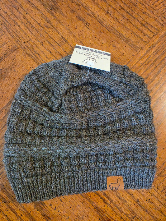 Textured Alpaca Slouch Beanie