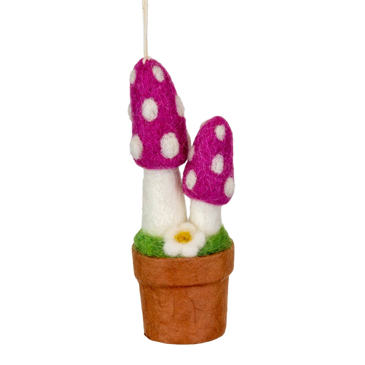 Purple Pixie Mushroom Ornament