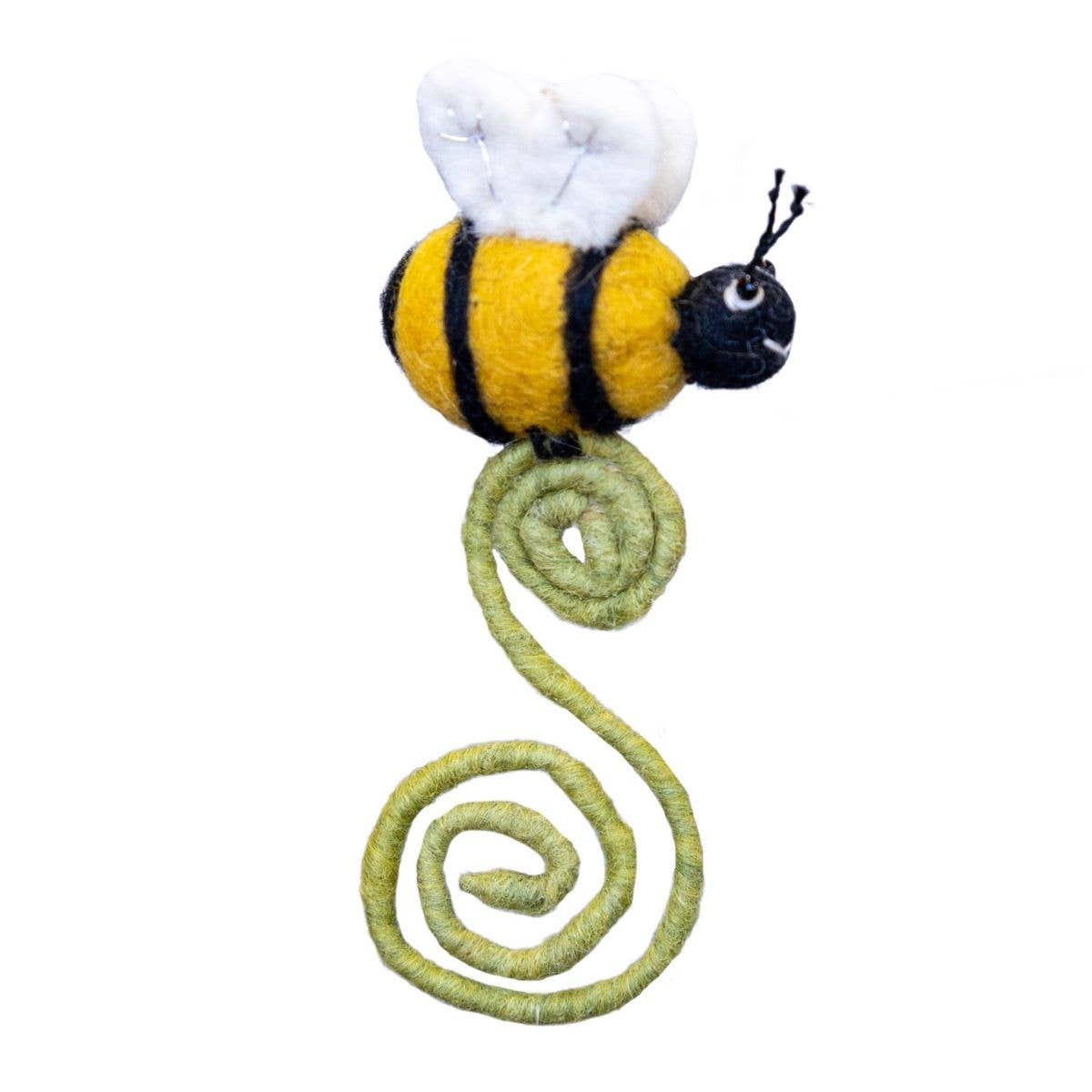 Honey Bee Needlefelted Frond Friend