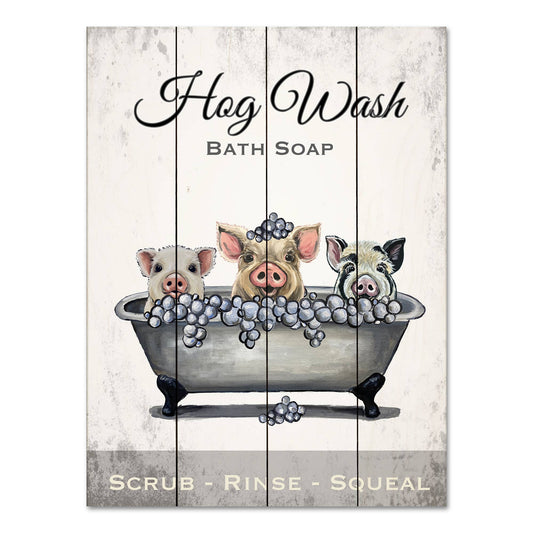 Pallet Wood Pig Sign, Farmhouse Decor, Bathroom Wall Art