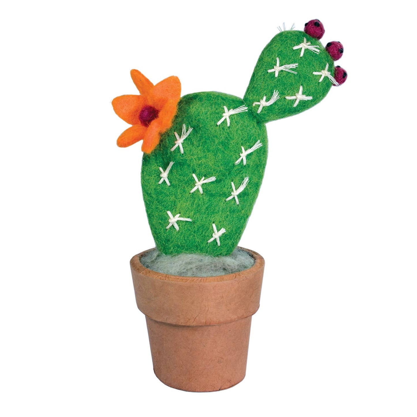Small Prickly Pear Needlefelted Cactus