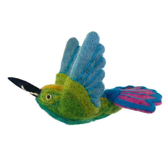 Mango Hummingbird Woolie Needlefelted Bird