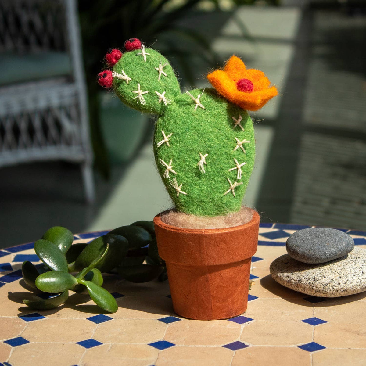Small Prickly Pear Needlefelted Cactus