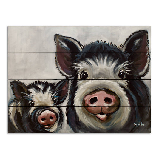 Pallet Wood Pig Sign 12x16", Farmhouse Pig Decor, Wood Art