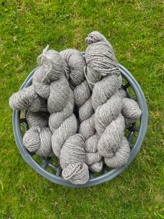 100% Alpaca Yarn Silver Gray from Herbie & Leia Worsted Weight