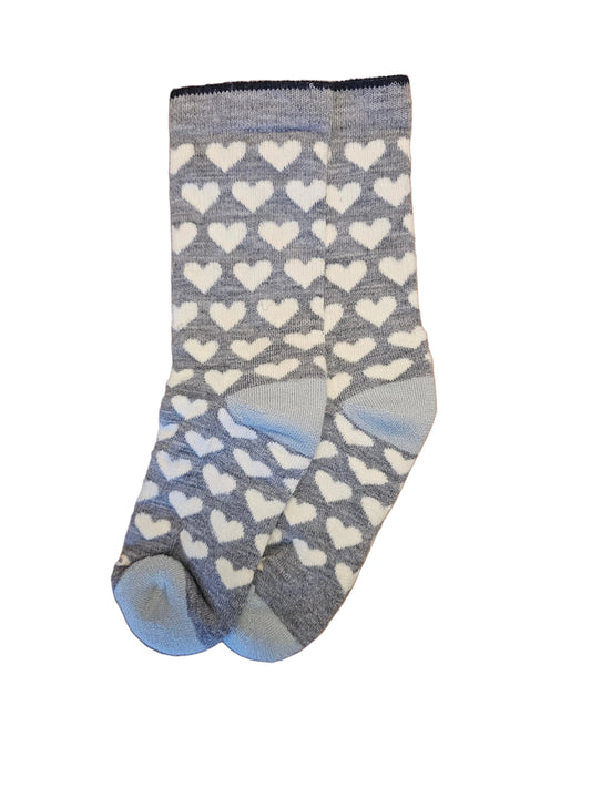 Women's Pacas Crew Gray Hearts