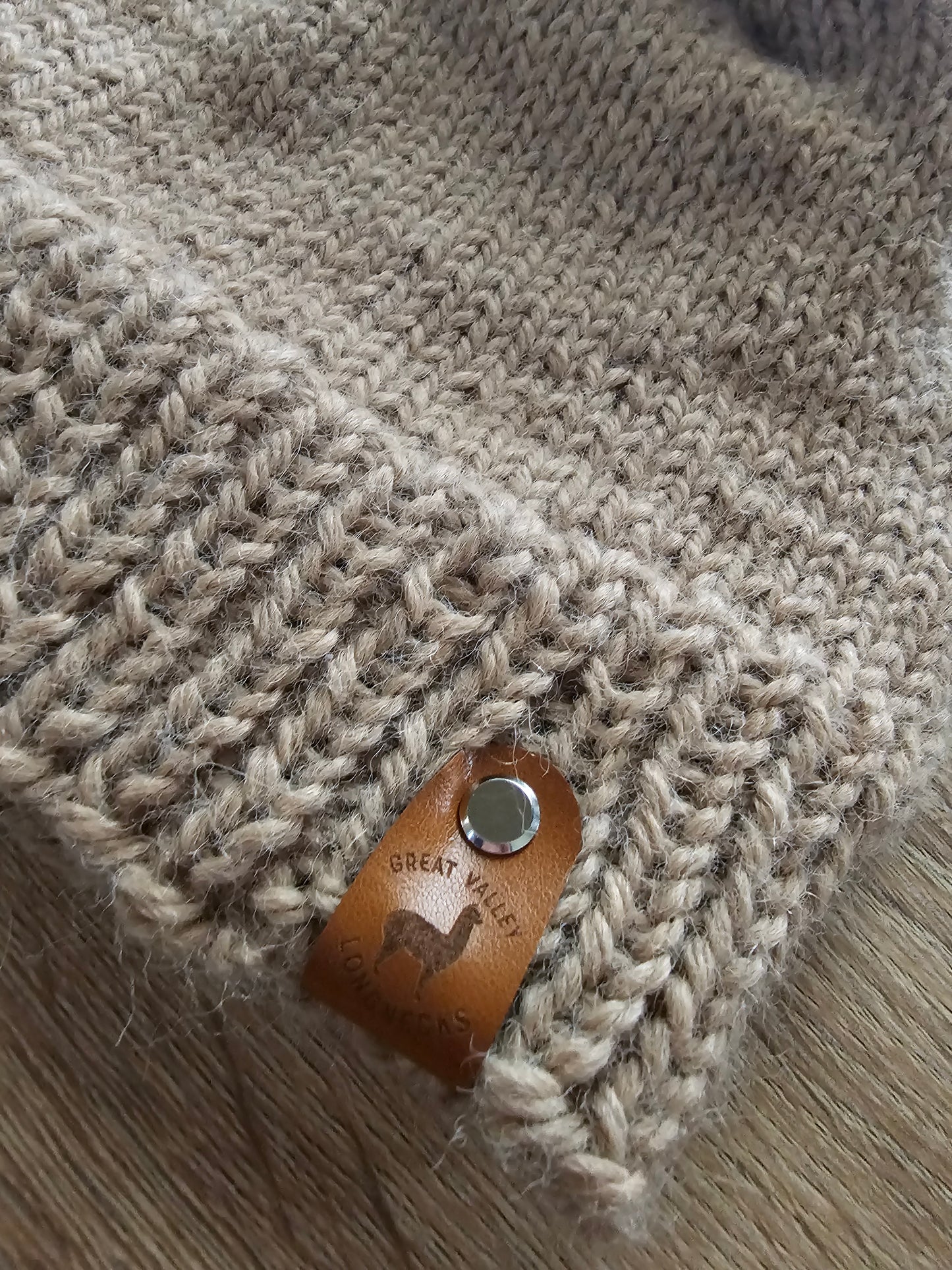 Handknit Michigan Alpaca Fiber Hat