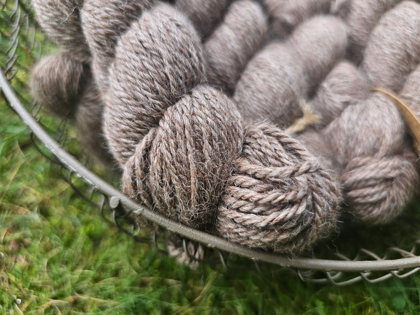Blended Alpaca/Merino Yarn Rose Gray from Anna DK Weight