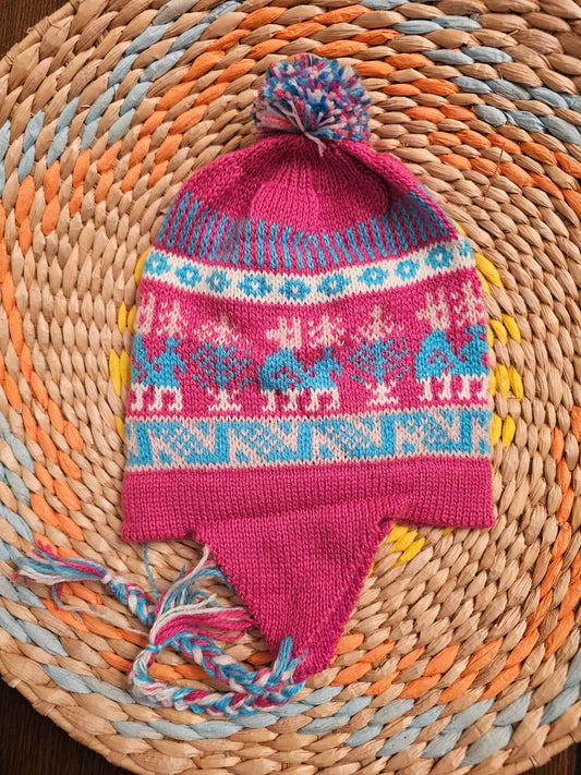 Alpaca Infant Toddler Chullo Hat