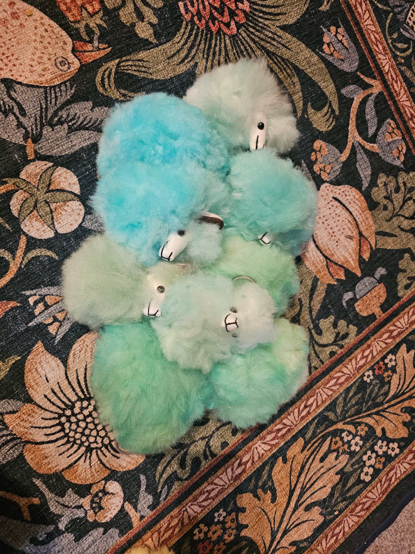 Fluffy Alpaca Keychain