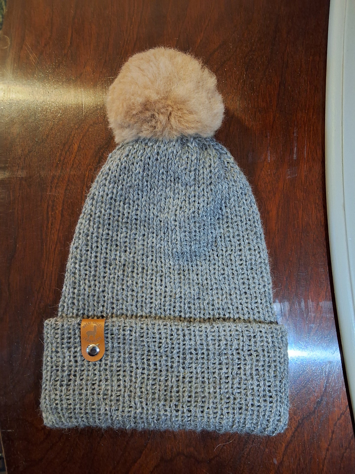 Handknit Michigan Alpaca Fiber Hat