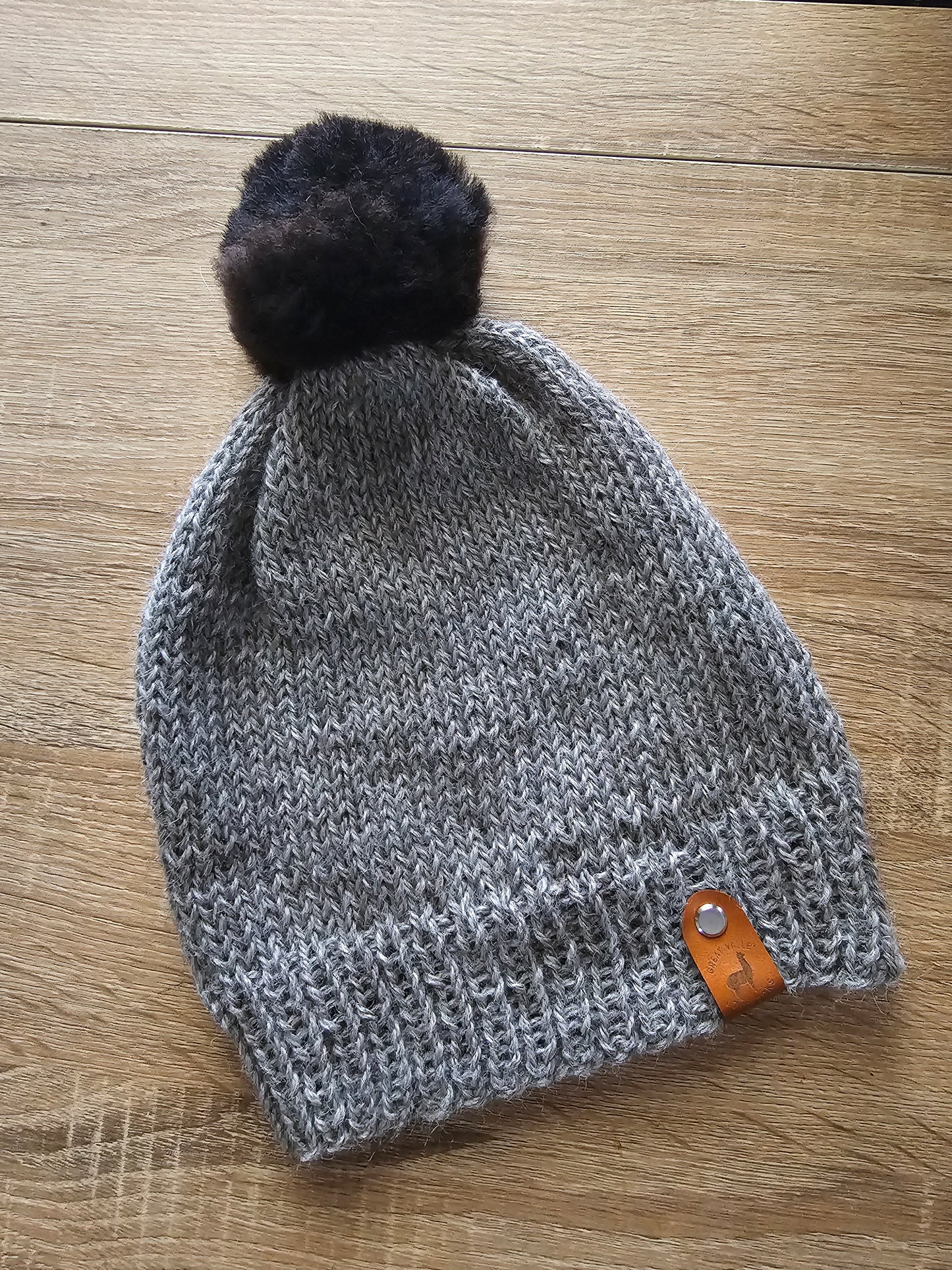 Handknit Michigan Alpaca Fiber Hat