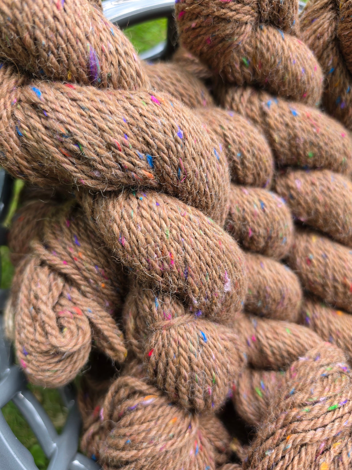 Luna, Sonny, Petey and Odie Worsted Alpaca Yarn blended w/Sari Silk