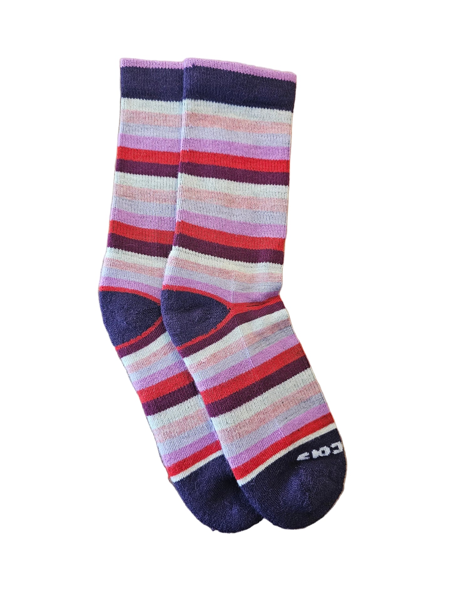 Women's Pacas Crew Pink Purple Red Stripes
