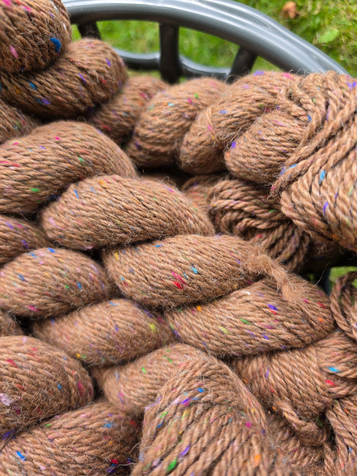 Luna, Sonny, Petey and Odie Worsted Alpaca Yarn blended w/Sari Silk