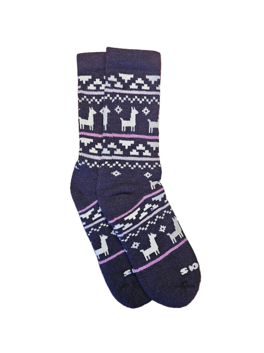 Women's Pacas Crew Purple Tribal