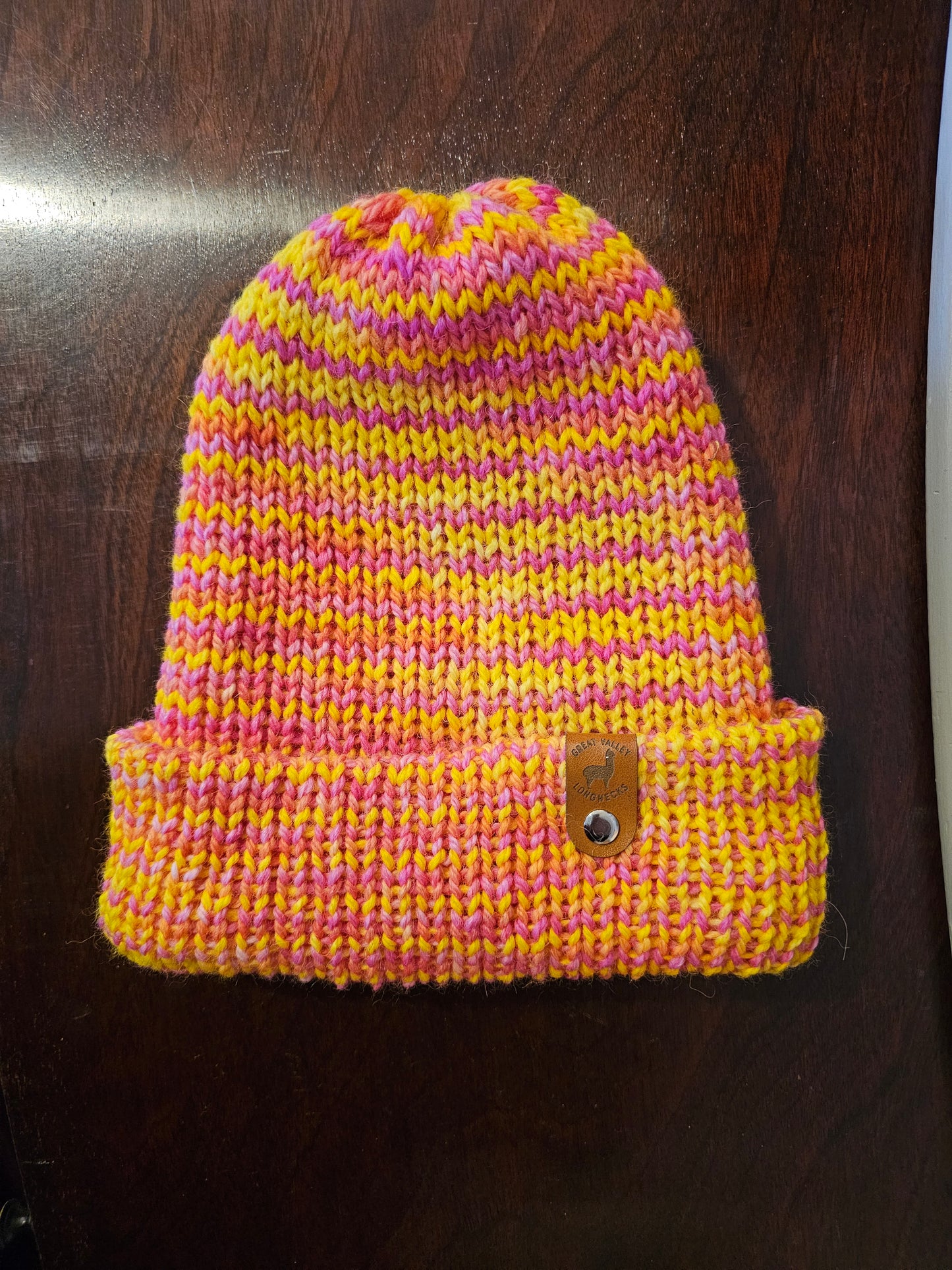 Handknit Michigan Alpaca Fiber Hat
