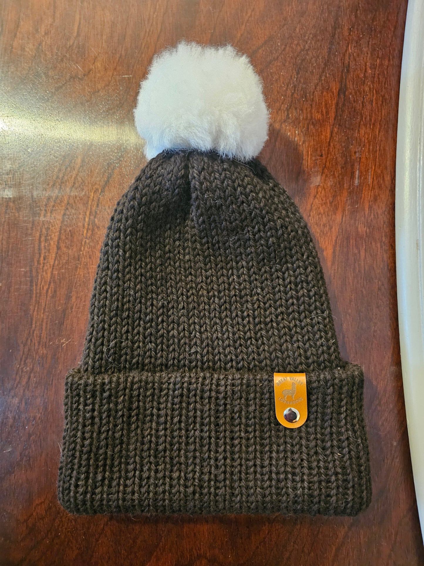 Handknit Michigan Alpaca Fiber Hat