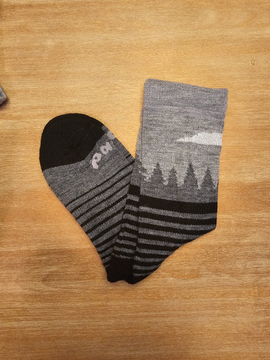 Men's Pacas Crew Socks Gray Forest