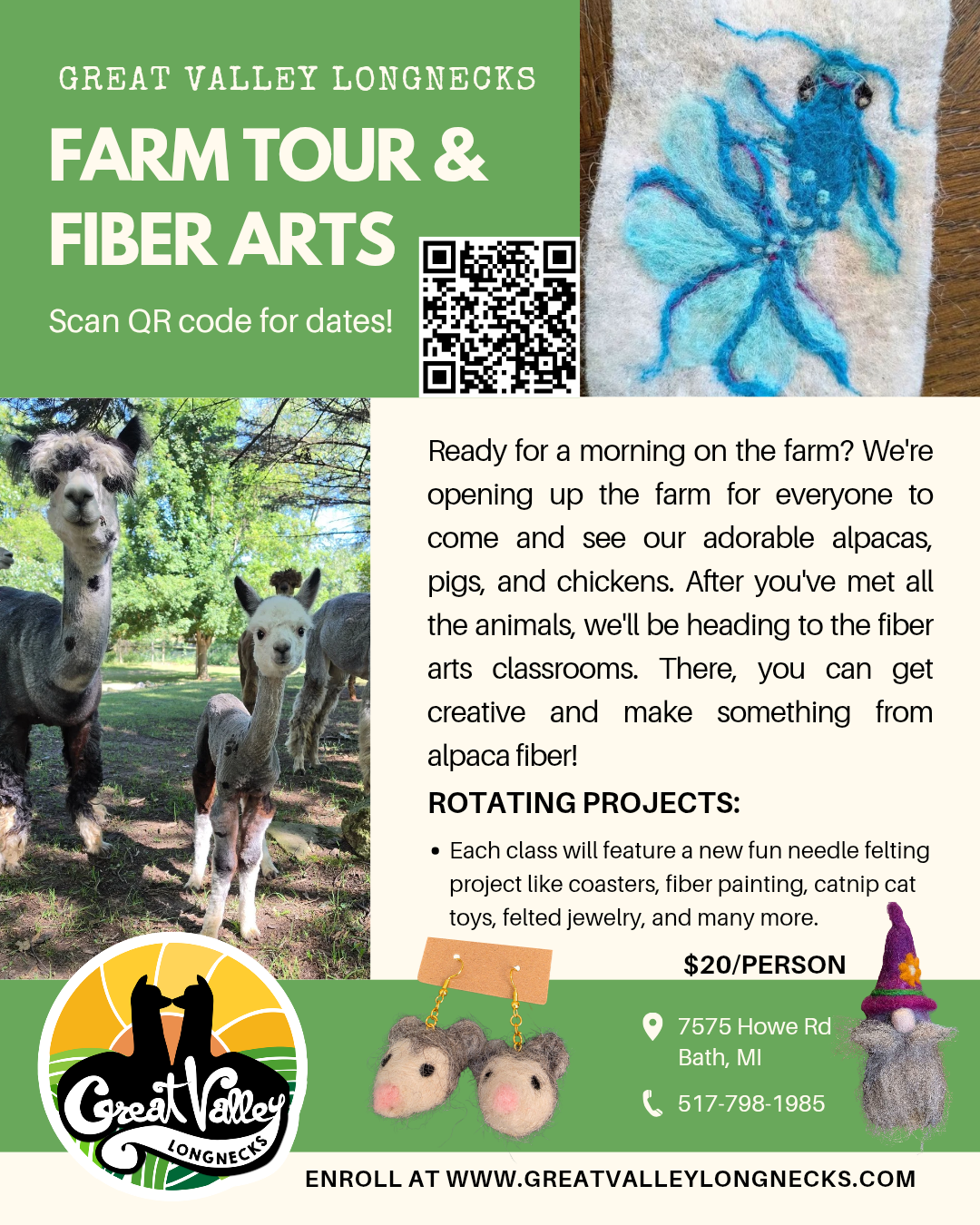 Farm Tour & Fiber Arts