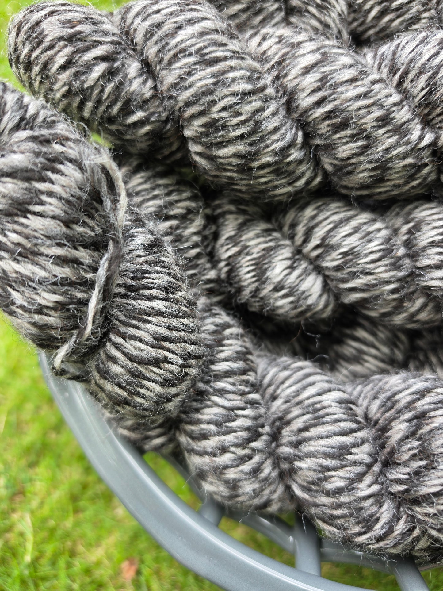 Barberpole 100% Alpaca Yarn Pearls, Herbie, Leia & Fifi- Worsted Black & Gray