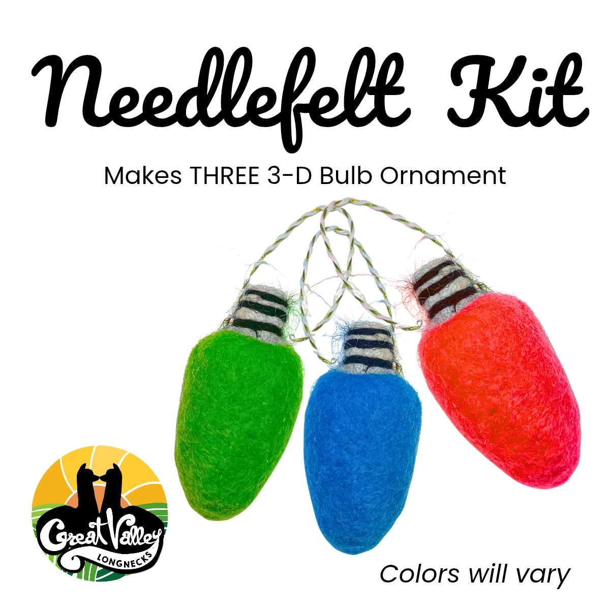 Needlefelt Kit - Christmas Bulbs