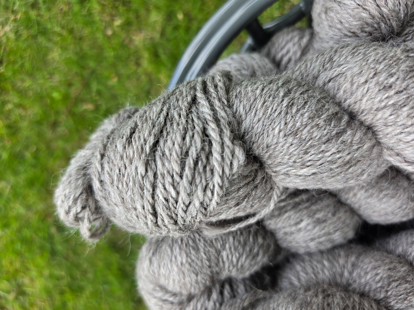 100% Alpaca Yarn Silver Gray from Herbie & Leia Worsted Weight