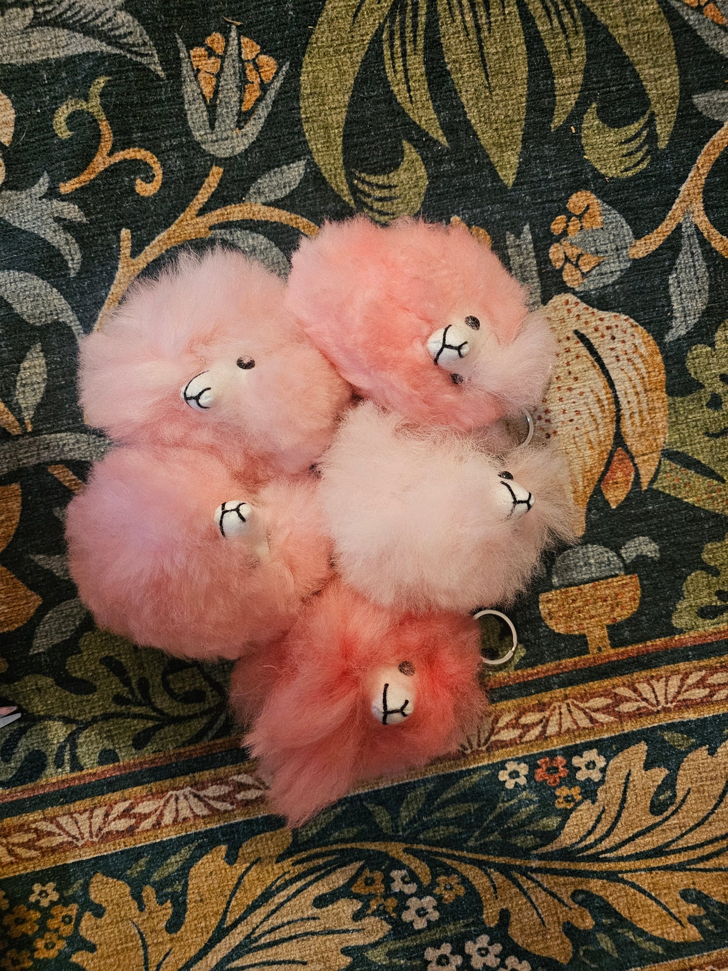 Fluffy Alpaca Keychain