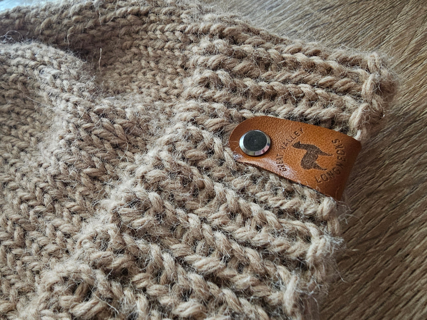 Handknit Michigan Alpaca Fiber Hat