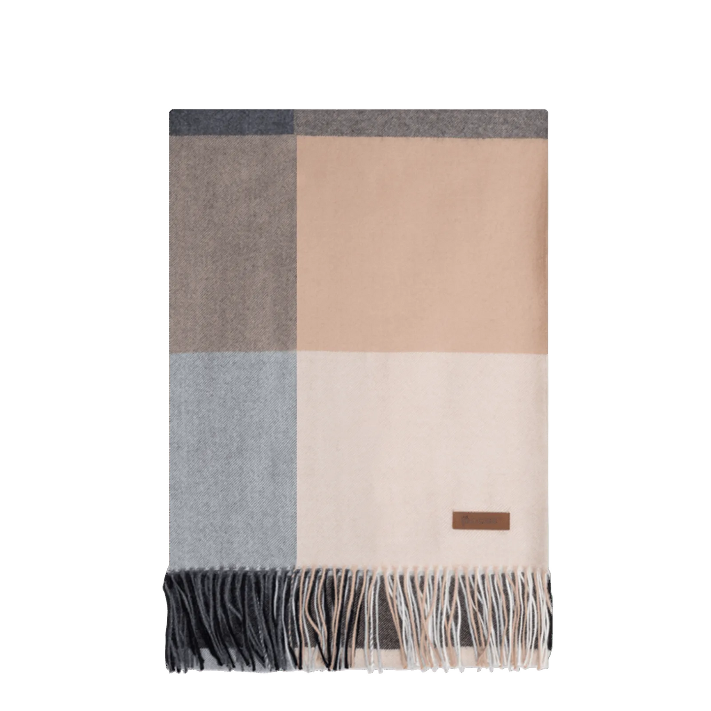 100% Alpaca Pacas Brand Plaid Throw Blanket