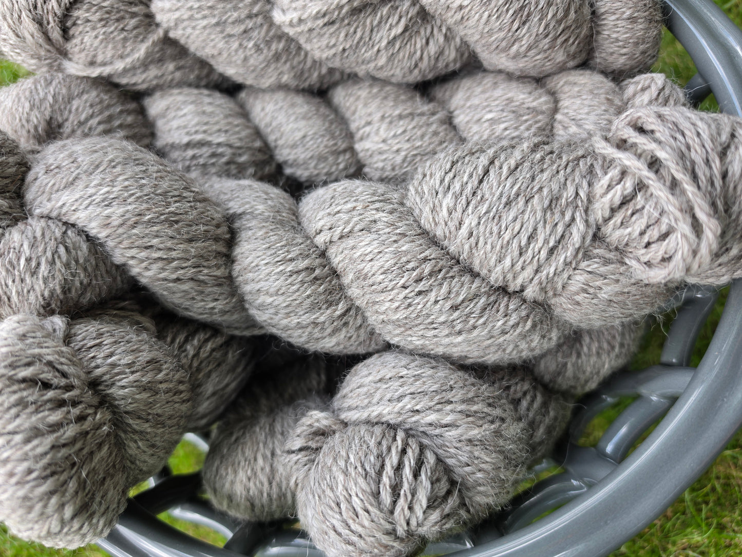 100% Alpaca Yarn Silver Gray from Herbie & Leia Worsted Weight